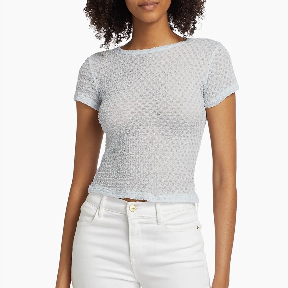 Frame Textured Mesh Baby T-Shirt XS